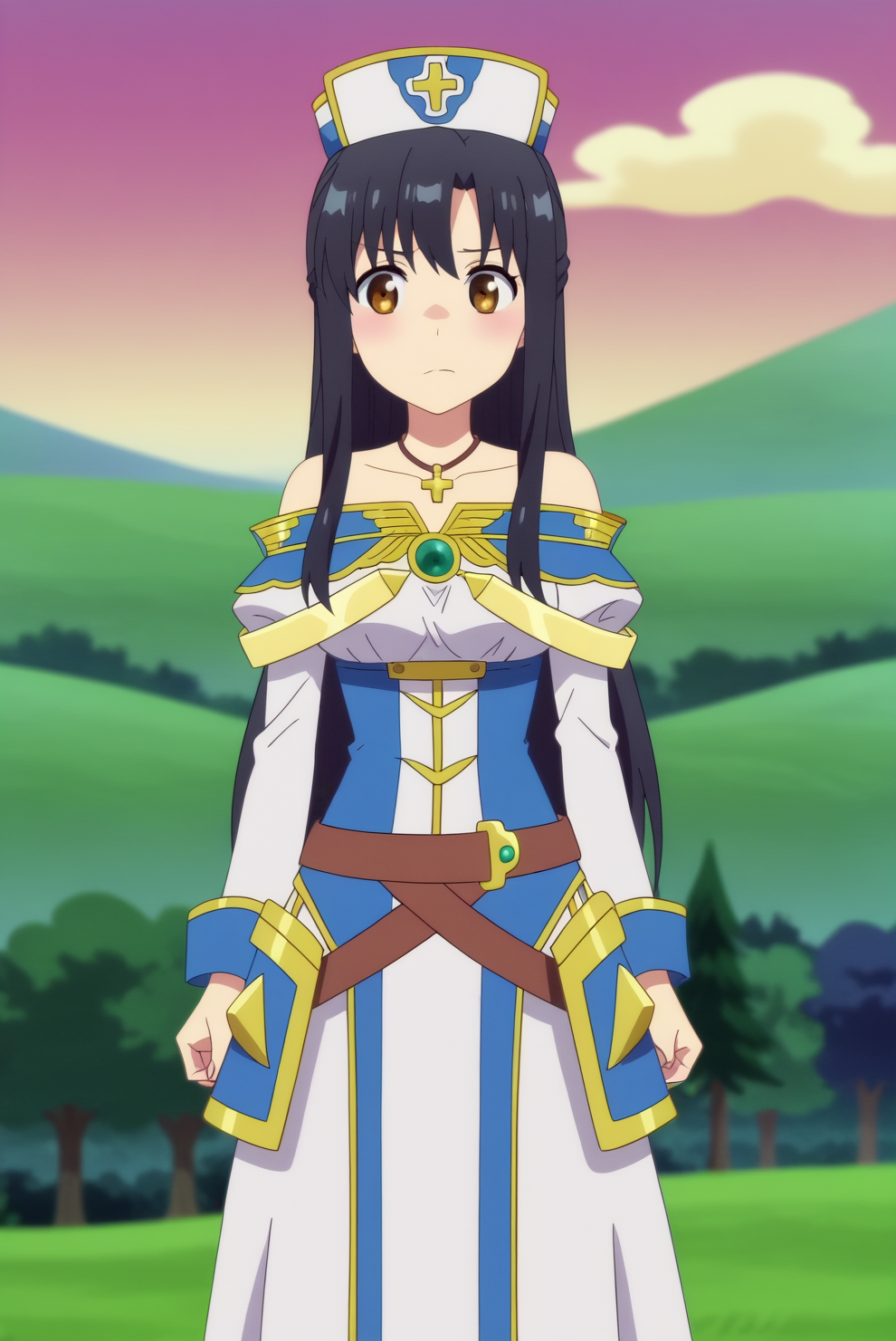 Kaori Shirasaki, anime screencap <lora:Arifureta_Shokugyou_de_Sekai_Saikyou-Kaori_Shirasaki-PDXL:0.8>