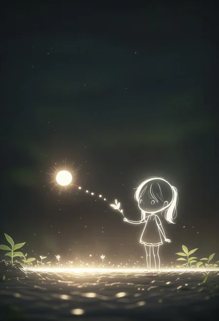 masterpiece, best quality, LIGHT ART PICTURE BOOK, white color