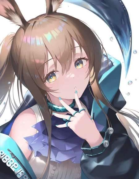 <lora:ichien-000026:1>,ichien,1girl,solo,looking at viewer,simple background,white background,yellow eyes,amiya \(arknights\),, masterpiece, best quality, very aesthetic, absurdres,newest, incredibly absurdres,
