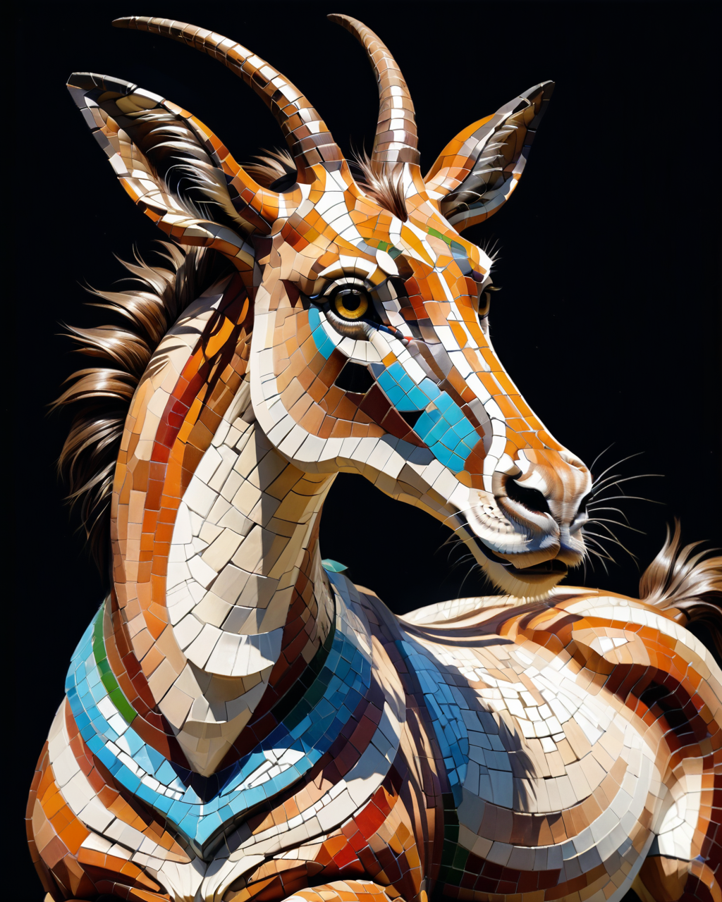 score_9, score_8_up, score_7_up, intricate details, rating_safe,
 <lora:MosaicStyle:1>,
1boy(Mosaic, made from colored stone pieces, 
feral furry, antelope, 
full body, looking at the viewer, solo, smiling), black background, 
<lora:ral-chrosc-clr:0.3>, ral-chrosc-clr,
<lora:xl_more_art-full_v1:0.3>,
<lora:add-detail-xl:0.3>