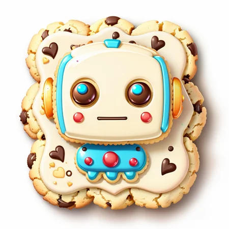 <lora:FoodIconsNew:0.7> fooico, cute robot themed cookie, game icon, professional, high quality, super cute, kawaii, 8k, adorable