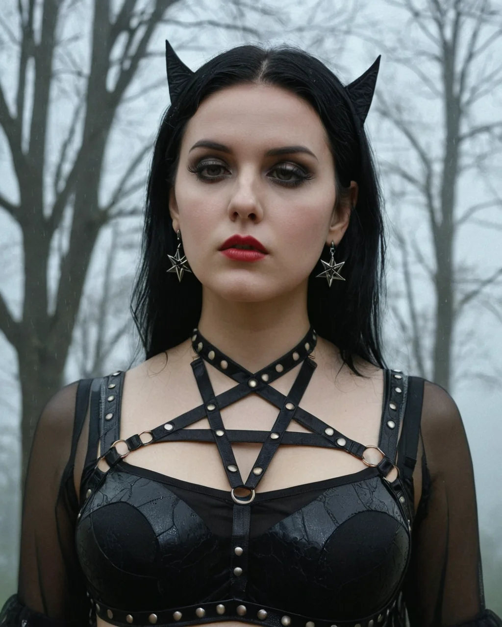 photograph a woman wearing, pentagram venus harness, 1girl, black hair, mausoleum, raining, bats, goth, 50mm . cinematic 4k epic detailed 4k epic detailed photograph shot on kodak detailed cinematic hbo dark moody, 35mm photo, grainy, vignette, vintage, Kodachrome, Lomography, stained, highly detailed, found footage, (masterpiece), (best quality), (ultra-detailed), a woman wearing, pentagram venus harness, 1girl, black hair, mausoleum, raining, bats, goth, illustration, disheveled hair, detailed eyes, perfect composition, moist skin, intricate details, earrings, by wlop, cinematic still a woman wearing, pentagram venus harness, 1girl, black hair, mausoleum, raining, bats, goth . emotional, harmonious, vignette, 4k epic detailed, shot on kodak, 35mm photo, sharp focus, high budget, cinemascope, moody, epic, gorgeous, film grain, grainy, cinematic still a woman wearing, pentagram venus harness, 1girl, black hair, mausoleum, raining, bats, goth . emotional, harmonious, vignette, highly detailed, high budget, bokeh, cinemascope, moody, epic, gorgeous, film grain, grainy, a woman wearing, pentagram venus harness, 1girl, black hair, mausoleum, raining, bats, goth, elaborate elegant intricate full formed holy beautiful, divine light, stunning, highly detailed, mystical, sharp focus, professional thought, dramatic cinematic romantic, cute, magical, enchanted, magic, smart, ambient, grand peaceful, open, dynamic