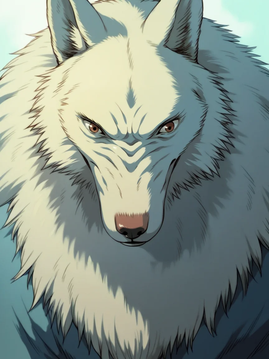 score_9, score_8_up, score_7_up, score_6_up, score_5_up, <lora:Ghibli2XLP:1> ghibli, solo, wolf