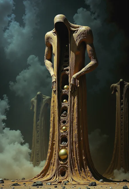 analog film photo . (art by Zdzislaw Beksinski:2), despair, , mythp0rt, Surr3@l, <lora:Surrealist_CFH-000013.safetensors:1.0>, <lora:flux.1_lora_flyway_Epic-Characters_v1.safetensors:0.5>, . faded film, desaturated, 35mm photo, grainy, vignette, vintage, Kodachrome, Lomography, stained, highly detailed, found footage