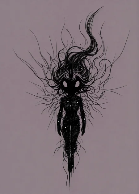 (fluffy:1.1), (Hatching:1.1), twilight_sparkle \(mlp\), colored skin, void cosmic body, nv-celestialskin