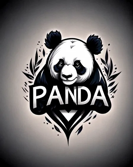(text logo: Panda: 1), tattoo style, t-shirt design, flat colors, (black background), <lora:Harrlogos_v1.1:1> <lora:last:1>