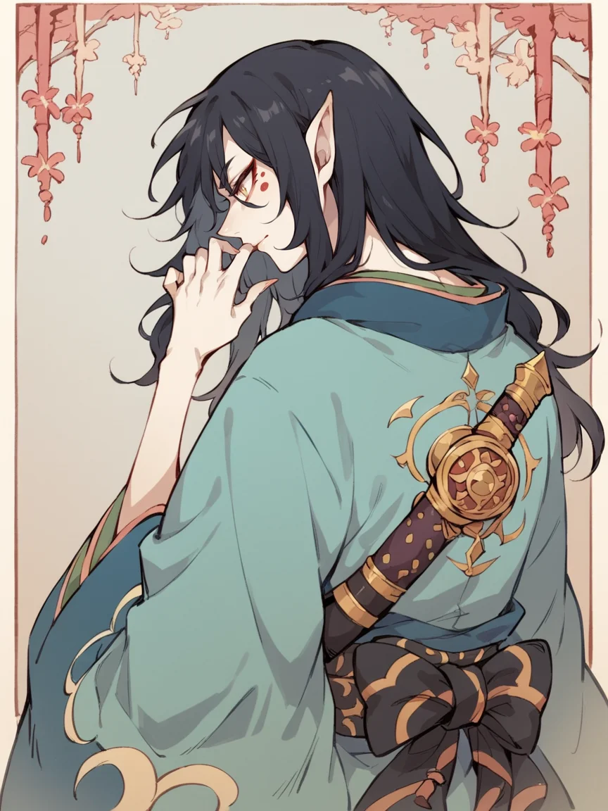 score_9, score_8_up, score_7_up, score_6_up,  <lora:m0n0n0k3XLP:1> m0n0n0k3, 1girl, black hair,