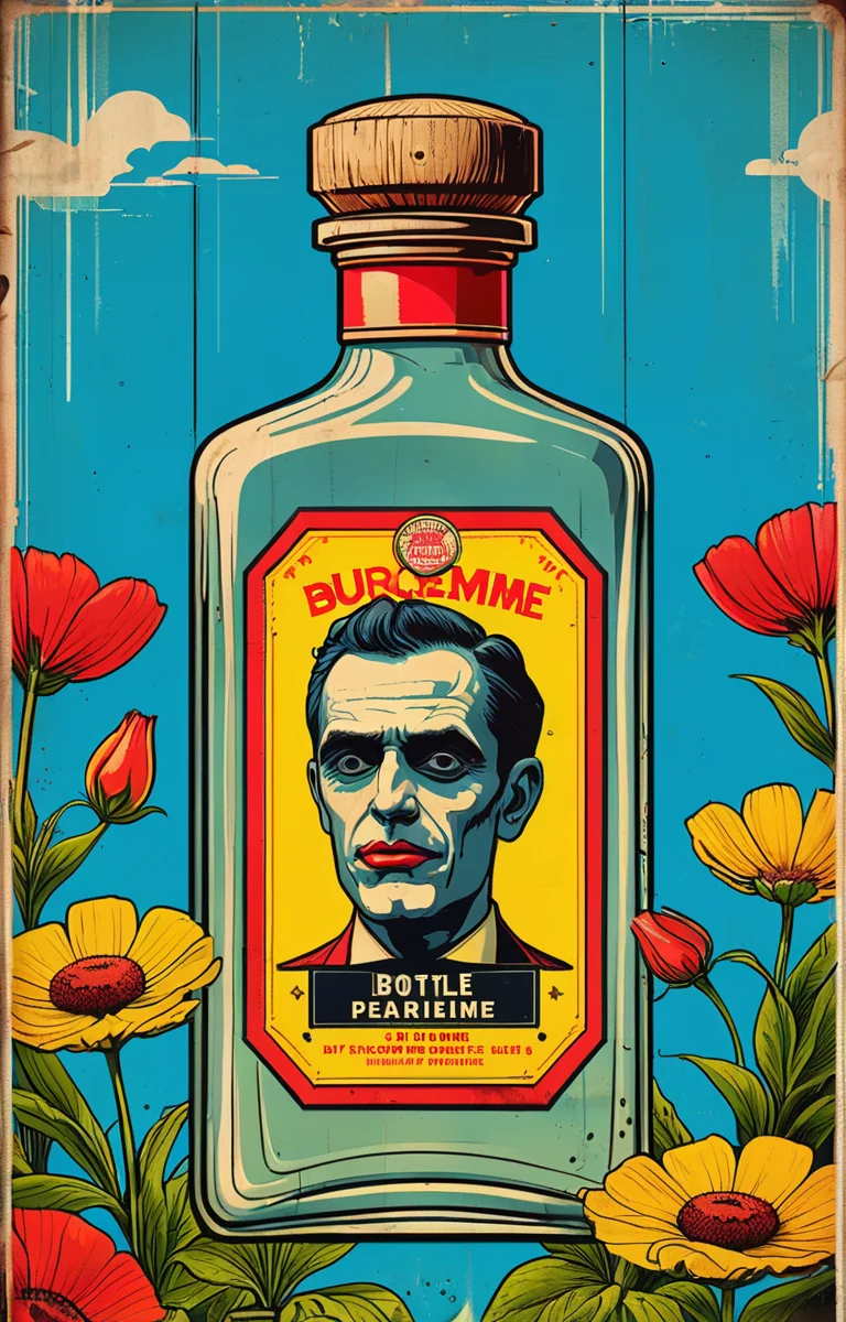 masterpiece,best quality,<lora:tbh335-sdxl:0.6>,illustration,style of Butcher Billy
A bottle of perfume in garden