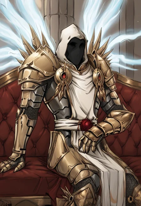 rating_safe, <lora:Deuce:0.8> ,BREAK, hetero, interspecies,
1girl, <lora:Tyrael:1> tyrael, angel, human, armor, (large breast), lounging, palace, sofa, zPDXL3