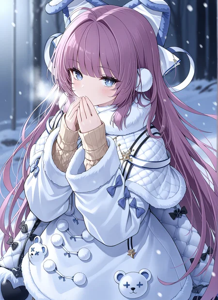 <lora:tashkent_IL_v1.0:1>,tashkent \(azur lane\),winter clothes,cold,looking at viewer,, masterpiece,best quality,