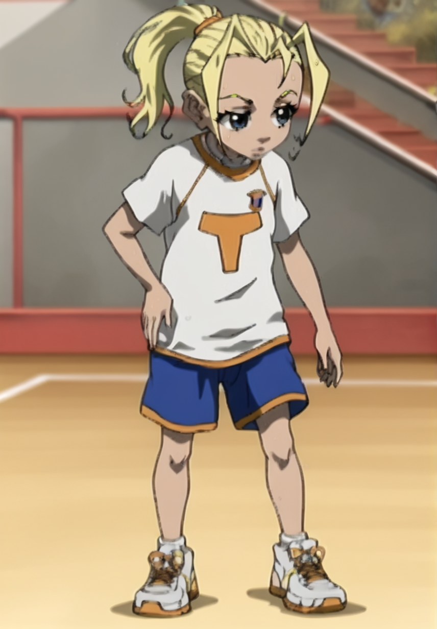 Cindy McP, blonde hair, full body, sportswear<lora:Cindy_McPhearson:1>