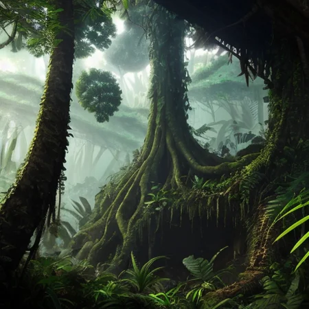 ancient-ruin-forest,Find yourself lost in the lush, green wilderness of a tropical rainforest, where towering trees, exotic foliage, and an abundance of wildlife await. The tranquility and serenity of the forest are only interrupted by the sounds of the wildlife and the rustling of the leaves. Deep in the heart of the dense forest lies the ancient ruins of a lost city, with crumbling temples, forgotten treasures, and a history shrouded in mystery. The jungle has slowly reclaimed the city, and the ruins are now overgrown with vines and moss. What secrets lie hidden within the crumbling walls of this (forgotten city), and what kind of ecosystem exists in this dense forest?, Tranquility, Serenity, Biodiversity, Wildlife, Foliage, Canopy, Undergrowth, Ecosystem, Flora, Fauna, (ancient civilization), lost city, Mosquitia, Ciudad Blanca, timber, soil erosion,ancient-ruin-5200