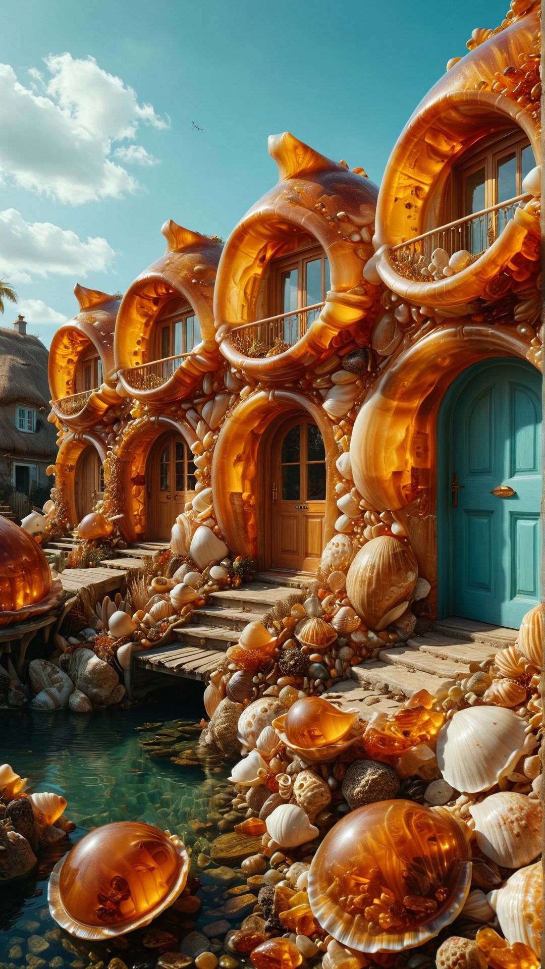 surreal, a village where houses are made of giant shells, inhabitants are merfolk, vibrant and dynamic, whimsical and aquatic ,<lora:ral-amber:1> ral-amber
<lora:add-detail-xl:1>,
<lora:MJ52:0.35>,
<lora:SDXLFaeTastic2400:0.325>,
(settings by AIDigitalmediaaggency:0.0001),
OverallDetailXL