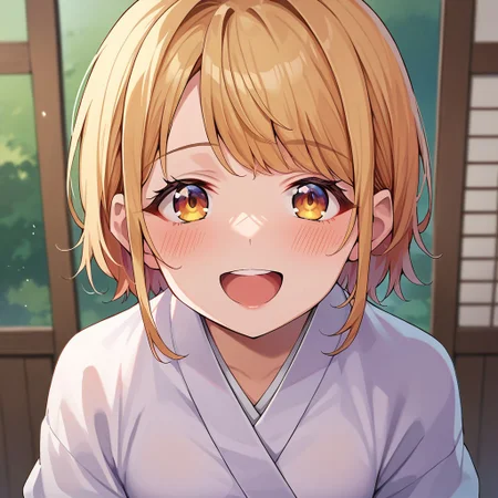 score_9, score_8, score_7, source_anime, 1girl, solo, shiroshouzoku, POV, looking at viewer, blush, smile, open mouth, upper teeth only