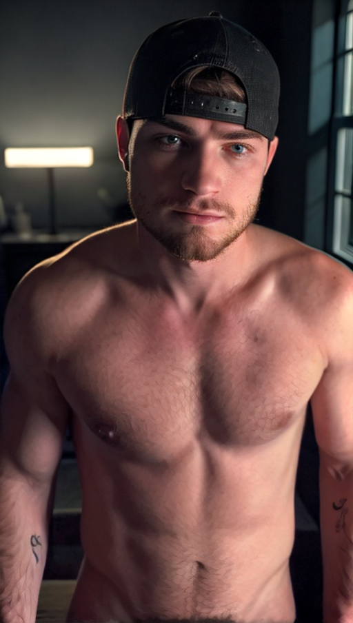 ASCII<lora:Country_boy:0.7>  Photo of a man, close up portrait, skinny, hat backwards, dark bedroom, windows, close up portrait, high detail, realistic, high detail, 8k, (Masterpiece, high quality:1.3), masterpiece, depth of field, bokeh, detailed, homoerotic, (homoerotic), highly detailed, sharp focus, intricate, smooth, elegant, fantasy, cinematic lighting, cinematic, masterpiece, matte, photorealistic, 4k, beautiful, volumetric lighting, dramatic,