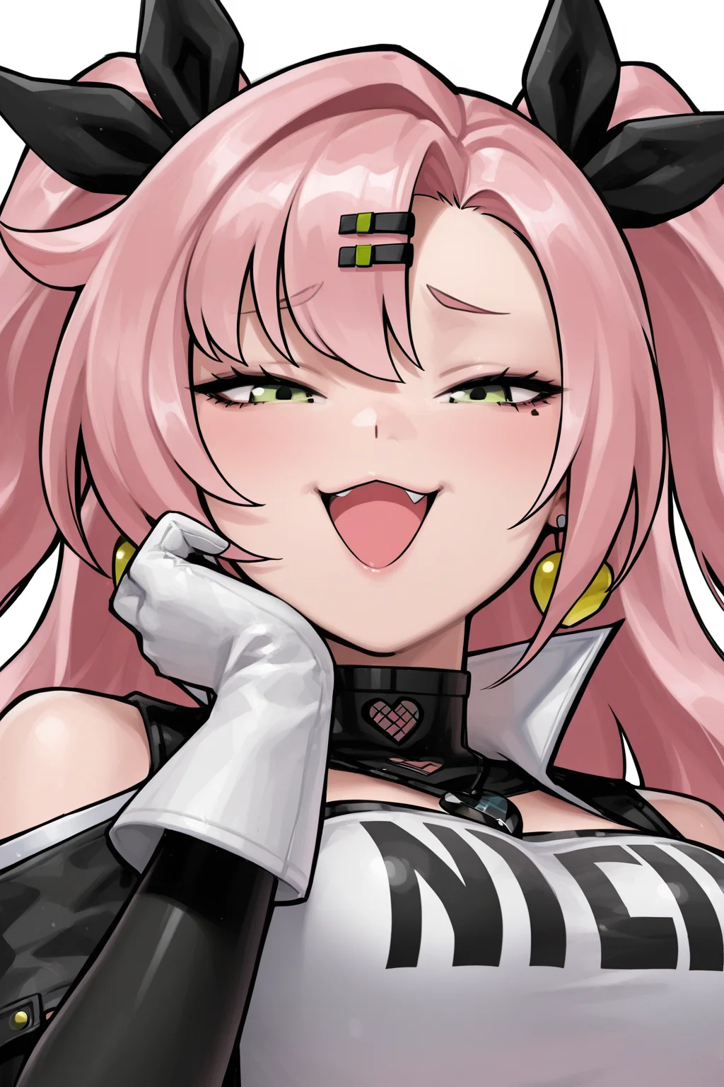 {{masterpiece,best quality,amazing quality,absurdres}},
BREAK
1girl, solo, portrait, upper body, looking at viewer, nicole demara, :3, smug, open mouth, narrowed eyes, large breasts
<lora:Jeehyung_Lee_Style:1>