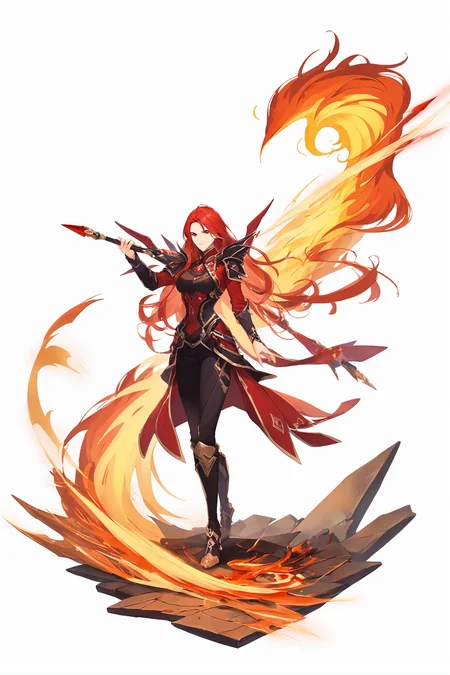 score_9,
<lora:gachasplash_v1_unpruned:1>, white background, full body,
1girl, solo,
long hair, red eyes, red hair, long hair,
fire,
standing,
high resolution, Masterpiece