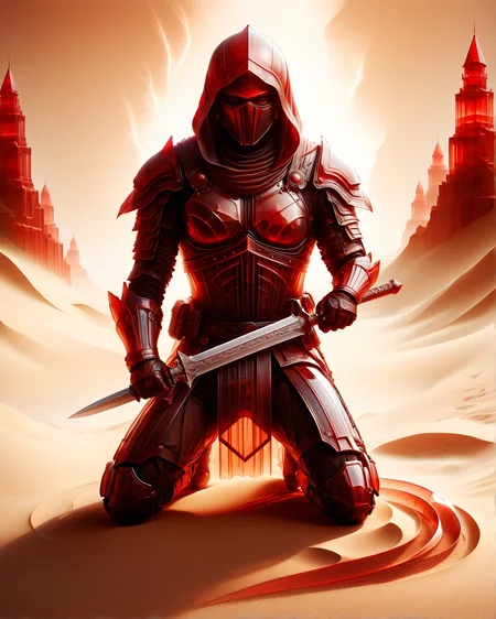 rogue assassin made of shifting sands, kneeling warrior in the style of Dan Hillier, holding small dagger, harnessing the power of the dvr-trd, on the path of no return, sandstorm, abstract, neofuturism, attention to details, Photorealistic, Hyperrealistic, Hyperdetailed, analog style, soft lighting, subsurface scattering, realistic, heavy shadow
<lora:dvr-trd:1>