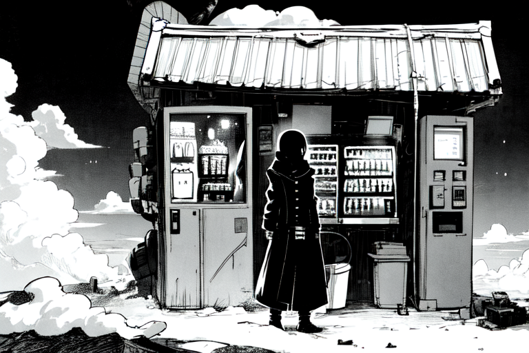 highly insanely detailed, masterpiece, top quality, best quality, highres, 4k, 8k, RAW photo, (very aesthetic, beautiful and aesthetic),  
tsutomu nihei,nihei_tsutomu,blame!,blame gakuen!,abara,TNstyle,sidonia_no_kishi,buildings,clouds,drainpipe,dark sky,black sky,tentacles,toha heavy industries,ventilation fan,ventilation shaft,bones, 
<lora:ABARA:0.7>, 
(1girl:1.3), 
solo focus, 
Valley,ancient_temple_complex,Neolithic_architecture,Clathrus_ruber,Coprinus_comatus,mushroom,Vending_Machines,Hot_Food_Vending_Machine,Drink_Vending_Machine,âââ