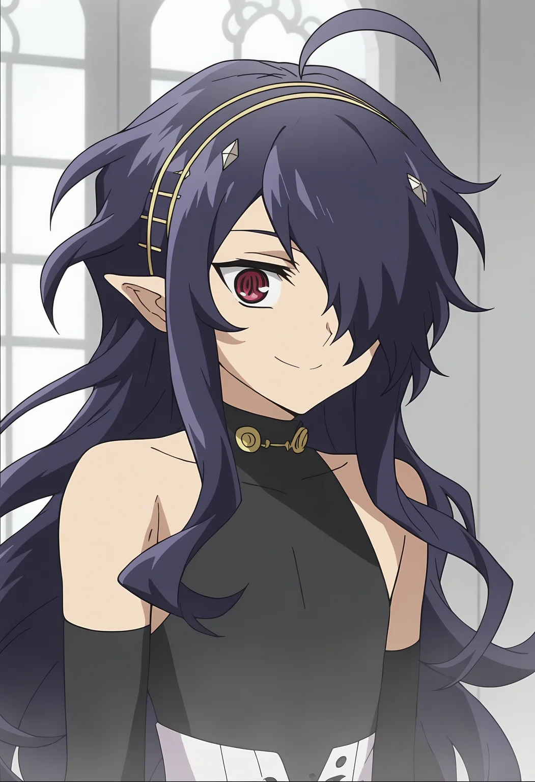 score_9, score_8_up, score_7_up, score_6_up, score_5_up, score_4_up , anime coloring ,BREAK source_anime, anime,screencap,
1boy, solo, asuramaru,  hairband, backless dress, bridal gauntlets, <lora:PonyXL Asuramaru  V1:1>
indoors,upper body,
smile, looking at viewer,