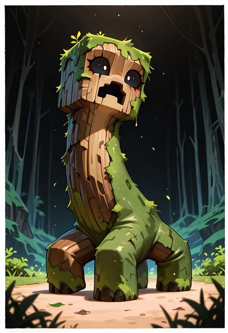 masterpiece, best quality, amazing quality, very aesthetic, absurdres, newest, , detailed background,
movie scene, cinematic scene, cinematic, foreground blur, depth of field,
crpr, no humans, full body, pokemon (creature), open mouth, black sclera, black mouth,
portrait, cracked skin, leaves over eye, wooden skin, mushroom growths on skin, wooden skin, brown skin, bark skin, moss growth, black background, white borders