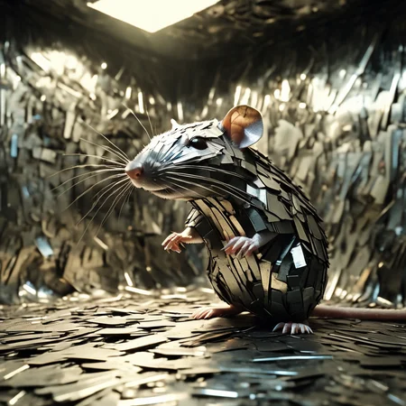 franglamex professional photo, rat in room made of metal, high details and very detailed, cinematic, professional light<lora:franglamex:1>