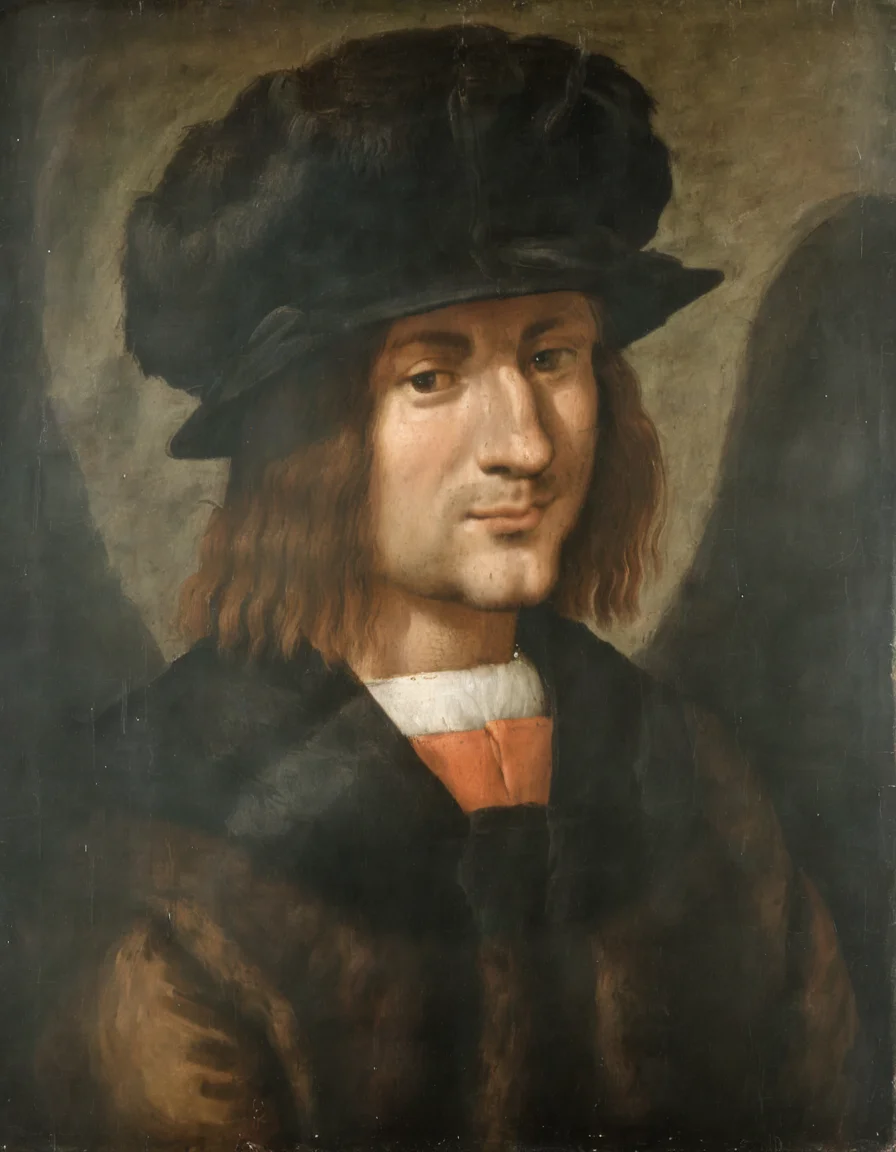 <lora:dvnc:1>dvnc portrait of a man wearing hat