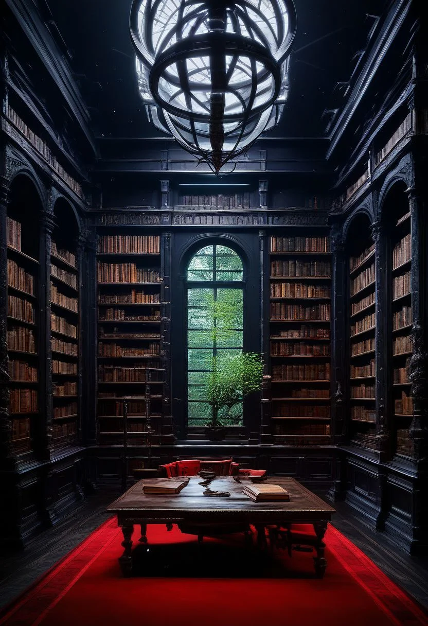 score_9, score_8_up, score_8, BREAK, zzDarkAcademia, indoors, dark theme, tree, no humans, window, chair, table, plant, library, red carpet, candlestand, chandelier, books, dim lighting,
BREAK,
subsurface scattering, soft lighting, contemplative expression, dark background, subtle makeup, high-resolution, detailed texture, emotional depth, dramatic mood, side profile, serene atmosphere, cinematic lighting. perfectly round breasts, big breasts, firm breasts, SkinHairDetail, eye contact