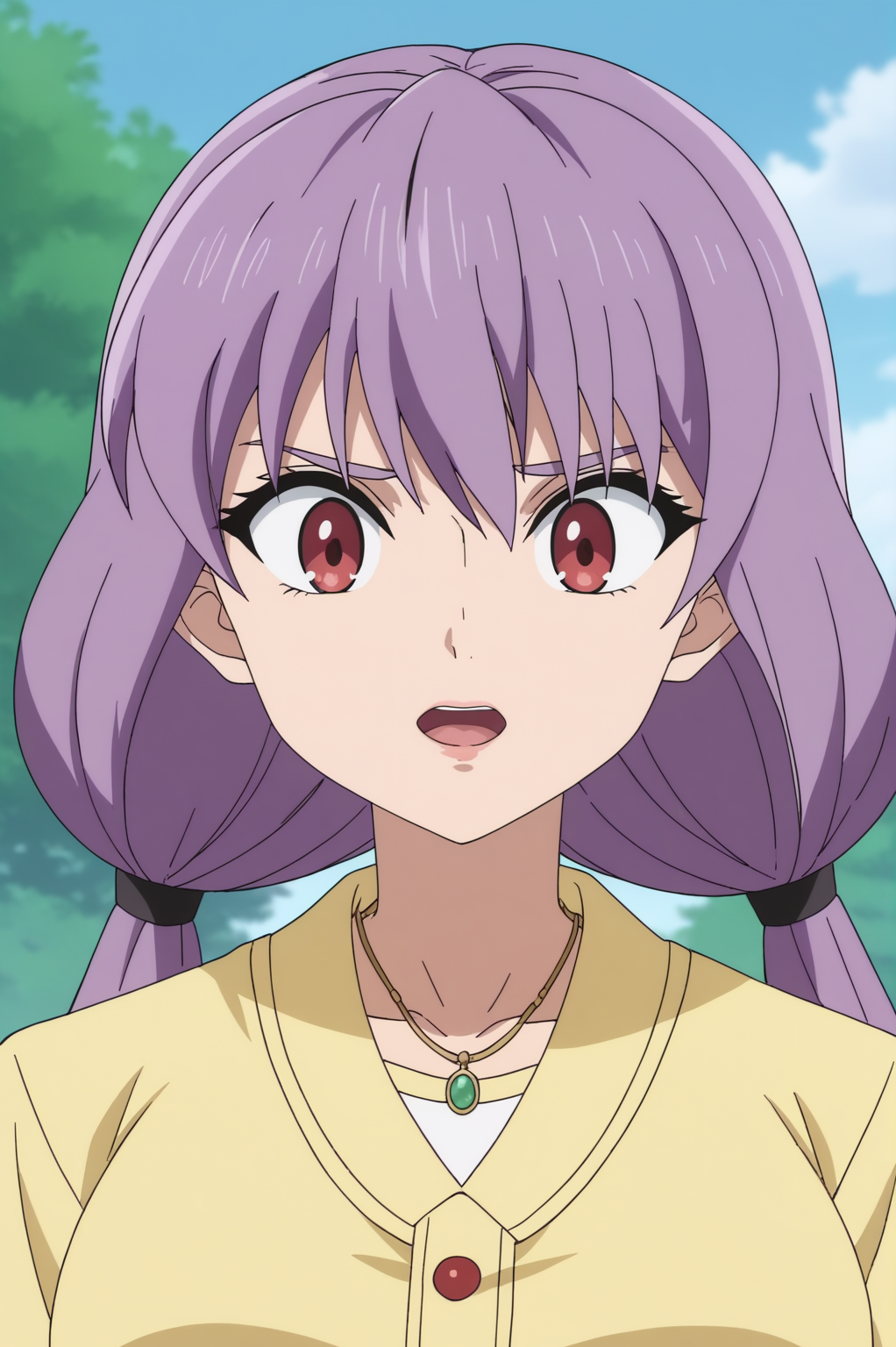 rating_safe,  anime screencap, consistent background,   Karin Nanase, upper body <lora:Kyokou_Suiri-Karin_Nanase-PDXL:0.8>