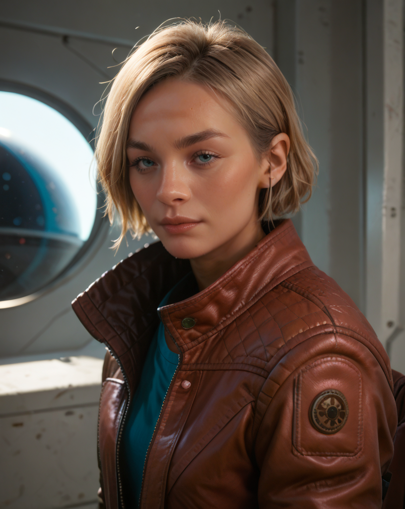 score_9, score_8_up, score_7_up, score_6_up, 1girl,  ,  sarah morgan, in a futuristic city, sci-fy,, wearing a space suit <lora:Sarah Morgan-000030:1>