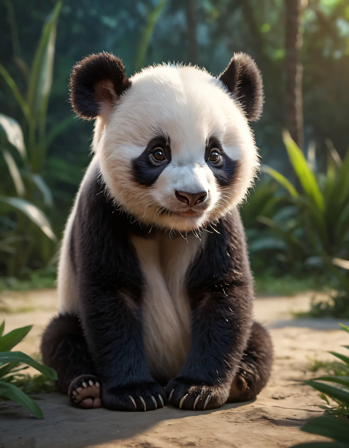 a cute panda baby cuba hybrid, cuba baby, uplight, wide angle, super highly detailed, professional digital painting, artstation, concept art, smooth, sharp focus, no blur, no dof, extreme illustration, unreal engine 5, photorealism, hd quality, 8 k resolution, cinema 4 d, 3 d, beautiful, cinematic, art by artgerm and greg rutkowski and alphonse mucha and loish and wlop
