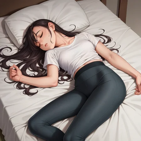 score_9, score_8_up, score_7_up, score_6_up, source_anime, BREAK <lora:leggings_v2.6-pony:1.0>
1girl,
leggings, textured leggings,
lying, sleeping, long hair,