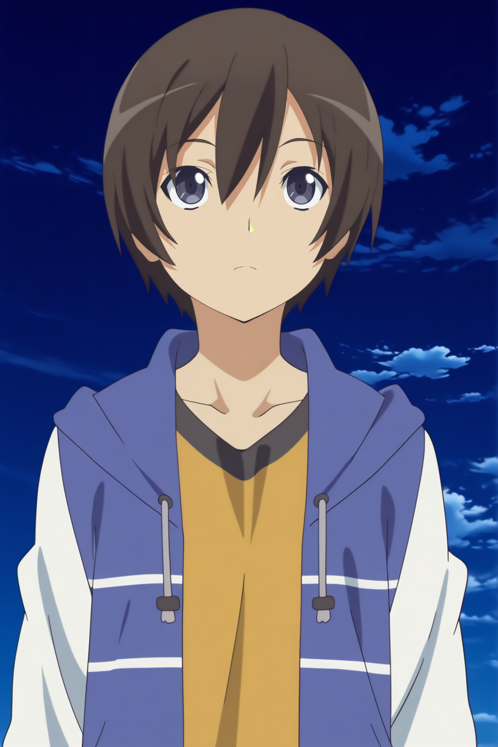 Mahiro Yasaka <lora:Haiyore_Nyaruko-san-illust:0.8>