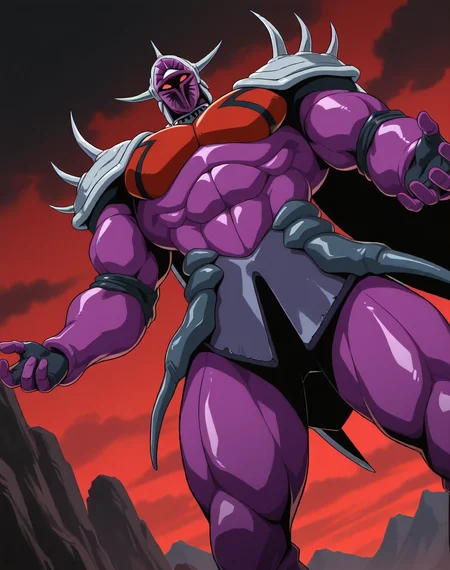 <lora:Lanacuras_(Shinzo)_(Illustrious)_(AD):1> Lanacuras, muscular, Shinzo,
exterior, vivid anime dark sky with black clouds, mountains, nature, end of the world background, red and green clouds in the sky, fighting,
dynamic action, dutch angle, cowboy shot, detailed face, detailed eyes, glowing red eyes,
hyper muscular, end boss, large wide rounded protruding pecs, bulging muscles, large rounded muscular shoulders, large biceps, large thighs, abs, red pecs, perfect hands, peak physical conditioning, pinnacle of manly perfection, perfect physique, veiny muscles, commanding oppressive presence,
BREAK: very awe, aesthetically pleasing, masterpiece, best quality, amazing quality, very aesthetic, perfect depth of field shot,
BREAK: lazympos, lazypos (2),