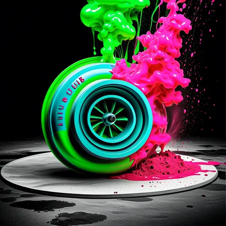 hotTurb0,Turb0,color splash, Green,Blue,pink, nuclear