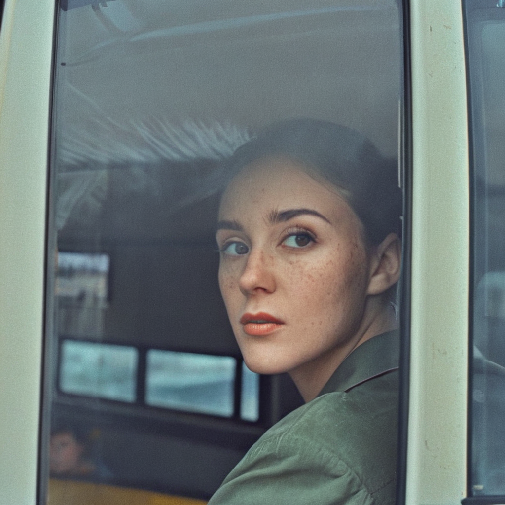 UHD, 4k, ultra detailed, cinematic, a photograph of  <lora:super_16mm_film style:0.8> super_16mm_film style contrast:0.8
 <lora:skin tone style v4:0.1>
 <lora:perfection style:0.1>
 <lora:detailed:0.1>
 <lora:cinematic Polarizing filter photography:0.2>
 <lora:cinematic Bleach bypass Film style:0.1>
 <lora:Kodak Motion Picture Film Style v5_2:0.8>
 <lora:Kodak Vision3 500T analog film stock style v2:0.5>
 <lora:skin texture style v4:0.1>
An kodak vision3 500t winning high contrast portrait movie for Best Cinematography a woman inside a bus looking out a window at a city Kodak Motion Picture Film Style, epic, beautiful lighting, inpsiring