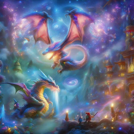 Fujifilm quality photograph (best quality)++, (masterpiece)++, (detailed)+, elf on the shelf fighting a Dragon, (fantasy illustration)1.3, enchanting Dragon battle elf on the shelf, mystical battle, (many gnomes battling)1.4 (whimsical charm).4 Otherworldly charm, mystical sky, (Luis Royo)1.2, (Yoshitaka Amano)1.1, moonlit night, soft colors, (detailed cloudscape)1.3, (high-resolution)1.2 (gnomes  battling everywhere)1.2 , <lora:DonM3t3rn1tyXL-v1.1:0.8> DonM3t3rn1tyXL <lora:DonMD1g174l4sc3nc10nXL:0.8> DonMD1g174l4sc3nc10nXL  <lora:Dragons:0.8> dragon  <lora:EnvyMagicalXL01:0.8> magical <lora:FantasyLandscape:0.8> FanLan