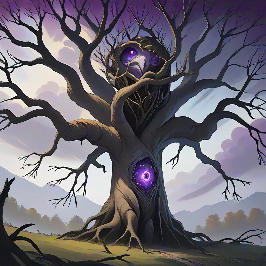 masterpiece,8k,16k,32k,absurd resolution,,high resolution,no pixels,beautiful detailed sky backround,Fungoid race,solo,branches,tree like,tall,long tree like branch hands,scary,closed mouth,purple eyes,creature focus,no humans
<lora:Stellaris_Avatar_Portriats_XL8:0.6>