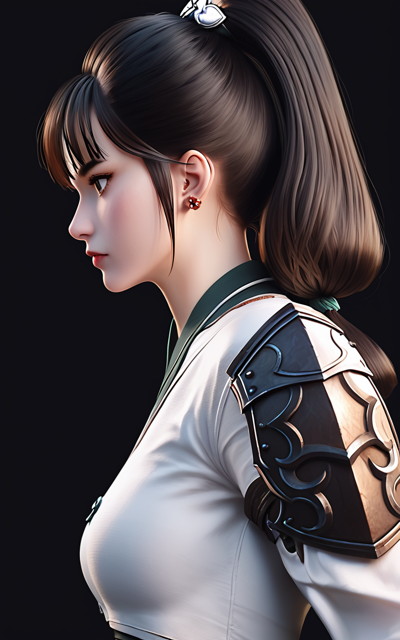 score_9,score_8_up,score_7_up,
<lora:ruanxiuPony-000001:1>,
ruanxiu,1girl,solo,long hair,jewelry,earrings,black hair,ponytail,shoulder armor,armor,simple background,upper body,breasts,profile,hair tie,from side,pauldrons,closed mouth,high ponytail,medium breasts,realistic,nose,dark background,