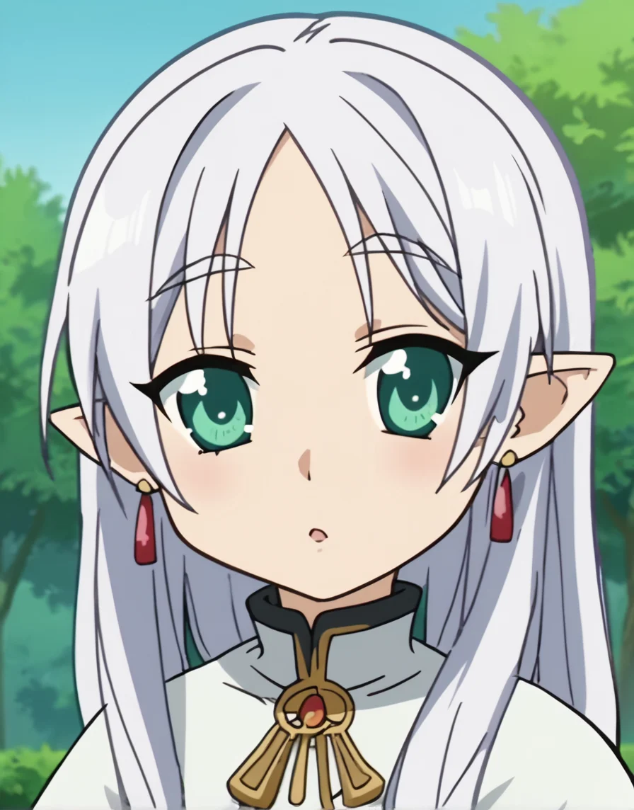 score_9, score_8_up, score_7_up, score_6_up, score_5_up, score_4_up, BREAK source_anime, ((anime screencap)), <lora:sfrieren_ponyxl_1:0.4> sfrieren, outdoors, looking at viewer <lora:Luckystarst-10:1>