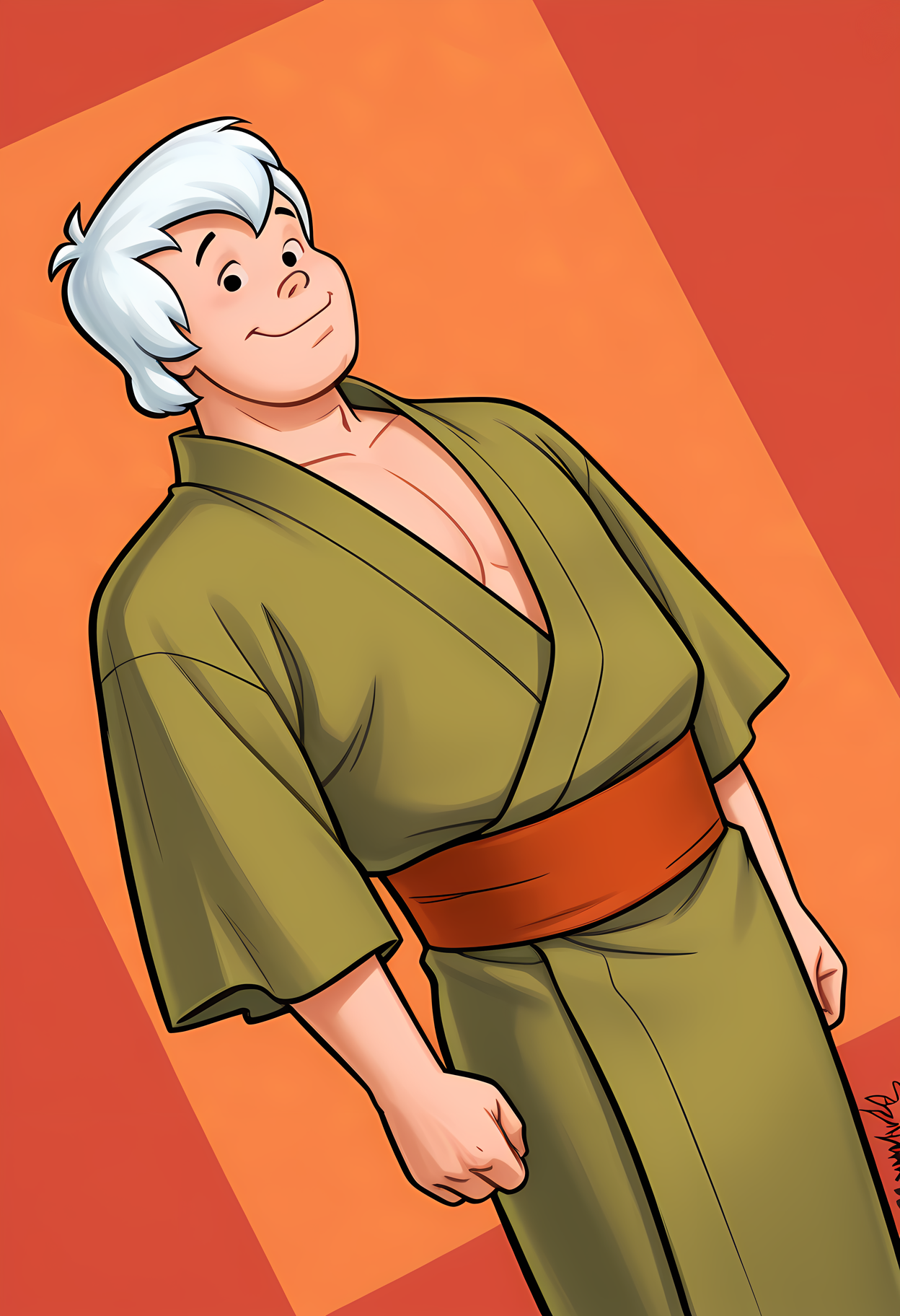 masterpiece, best quality, amazing quality, dutch angle, abstract background, BREAK
solo, male, 1boy, bammbamm, white hair, black eyes, short hair, yukata, japanese clothing, BREAK
<lora:cfg_scale_boost:.6>   <lora:Bamm-Bamm_Rubble:1>