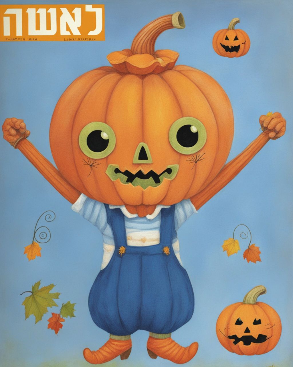 A cute Pumpkinhead laisha <lora:SDXL-laisha-Lora:1>    <lora:SDXL-Pumpkinhead-Lora:0.8>