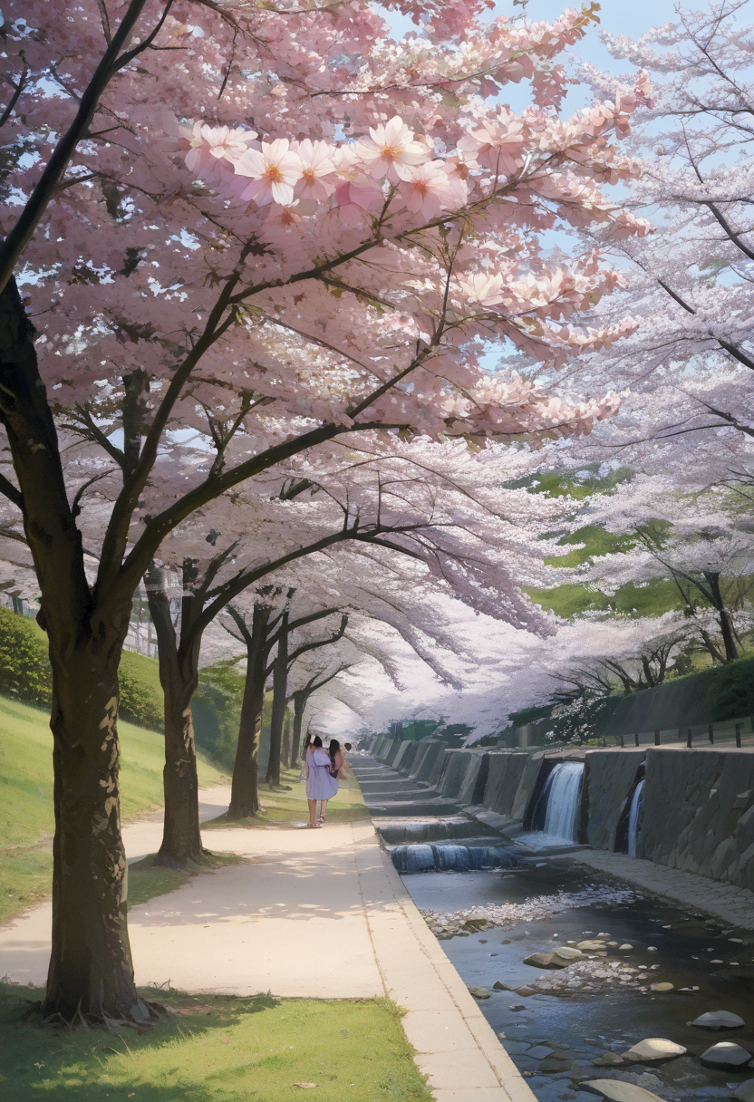score_9, score_8_up, score_7_up, rating_safe, masterpiece, best quality, absurdres, unity 8k wallpaper, official art, official style, source_anime, uncensored, game cg, megami magazine,
syukugawa, scenery, tree, outdoors, cherry blossoms, real world location, day, realistic, photo (medium), photo background
 <lora:syukugawa_PONY_V1:1>