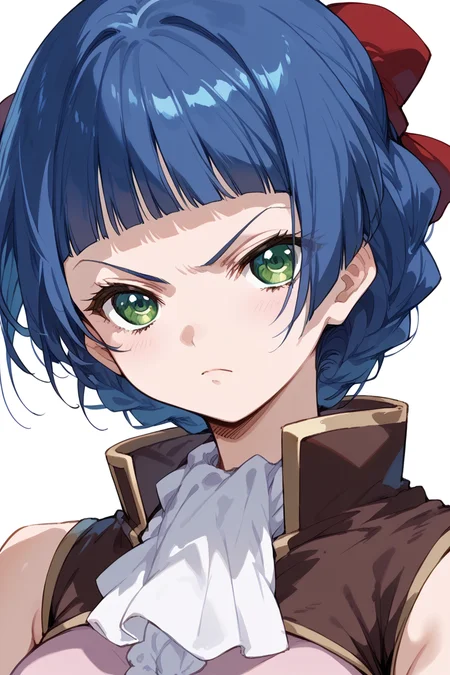 score_9, score_8_up, score_7_up, score_6_up,
<lora:Mamiina:1> mamiina, 1girl, blue hair, serious, close-up