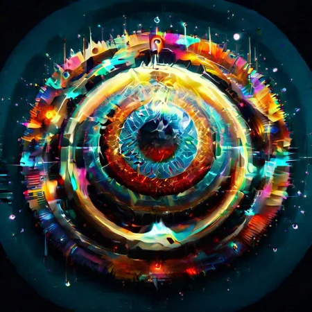score_9, score_8_up, score_7_up, score_6_up, score_5_up, score_4_up, masterpiece, very aesthetic, glitch style, logoredmaf, flat color, abstract eyeball, kaleidoscope, galaxy, spiral colors Mandala background,