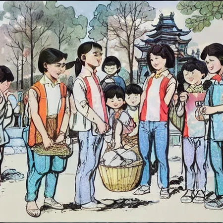 <lora:china90selementaryschoolbooks>,chineseelementaryschoolbooks, real face, photo, realistic, 8k