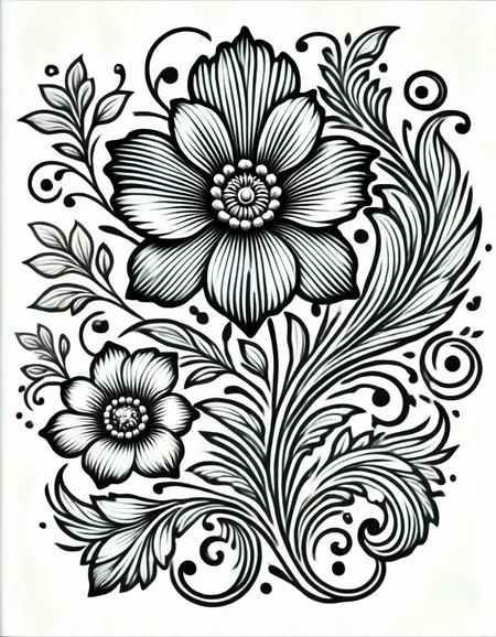 lineartlora, flower