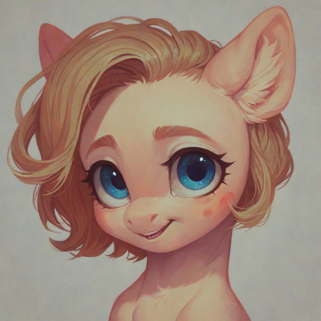 score_9, score_8_up, score_7_up, score_6_up, cute pony portrait, simple background