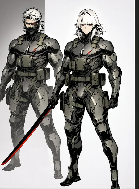 masterpiece,best quality,amazing quality,very aesthetic,absurdres,newest, huge filesize,
<lora:spo_sdxl_10ep_4k-data_lora_webui:0.5>,
<lora:add-detail-xl:1>
1boy, short hair, muscular male, holding sword, red eyes, full body,Bio-Ninja, white hair, medium hair,
raiden \(metal gear\),
Machine armor,dog tags,
simple pencil sketch, spot color, <lora:Yoji:0.8> yoji_shinkawa,