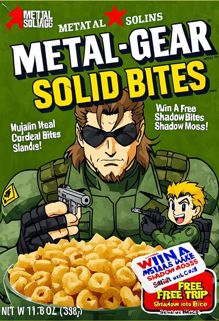 Metal Gear Solid, Solid Snake Bites,
win a FREE trip to Shadow Moses Island!